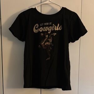 Shyanne Black Cowgirl Graphic Short Sleeve Tee